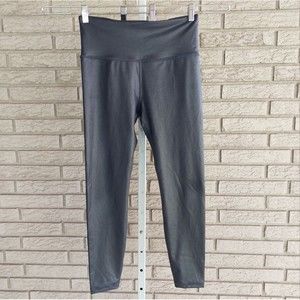 Athleta Black Shiny Ultra High Rise Elation Tight Medium EUC